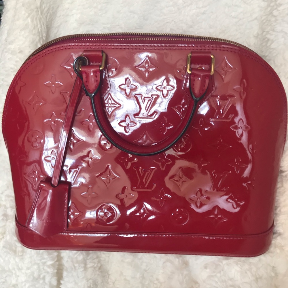 *SOLD* Louis Vuitton Red Vernis Alma